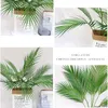 88 CM Green Artificial Palm Leaf Plastic Plants Garden Home Decorations Scutellaria Tropical Tree Fake Plants7148494