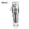 New Designer All-metal Barber Professional Hair Clipper Electric Cordless LCD Gold Silver Hair Cutting Machine KM-1986 19878496157