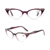 Mode Kat Eye Reading Bril Groothandel voor Vrouw Designer Dameslezers Groot Frame Hot Sale Goedkoop +1.00 +1.50 +2.00 +2.50 +3.00 +3.50