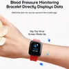 Smart Wristband Cardiofrequenzimetro Smart Fitness Bracciale Pressione sanguigna Impermeabile IP67 Fitness Tracker Orologio per donna Uomo
