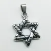 10pcs retro men's fashion geometry hexagram charms pendant Jewelry accessories DIY for necklace 32*25mm silver bronze