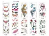 240 style Women Men DIY Henna Body Art Waterproof Tattoo Design Butterfly Tree Branch Vivid Temporary Tattoo Sticker