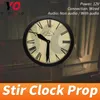 Yopood Clock Prop Escape Room i det verkliga livet rör klocka på rätt tid för att låsa upp takagismspelet propet Säkerhet