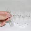 Rauchende Quarzspitze 10 mm 14 mm 18 mm Gelenk für Mini-Nägel mit Keck-Clips Glas Wasserbongs Rohre Dab Bohrinseln