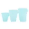 Silicone Food Storage Containers 3pcs/set Fresh Bowl Fridge Organizer Reusable Stand Up Fruit Vegetable Cup Bags LJJO7127