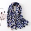 6styles femmes Leopard Tassel Echarpe en plein air Printemps Automne Châles Wraps Lin Coton DISSIMULATION musulmans Hijab Ladies Echarpes 180 * 90cm FFA3130-1