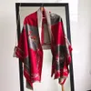 Цельно-зимний модный дизайнерский шарф, большой брендовый кашемировый шарф с рисунком кареты, женский толстый теплый шаль, дикий шарф, цельный257R