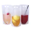 Sac en plastique pour boissons de 250ml et 500ml, récipient pour boissons, lait, café, jus de fruits, sac de stockage des aliments