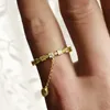 S1289 Fashion Judely individuell zirkonhänge ring guldpläterad damens pekfingerring