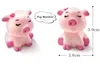 1st Cute Pig Family Animal Model Figurin Heminredning Miniatyr Fairy Garden Decoration Accessories Staty Harts Hantverk Figur291a