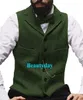 2020 Fashion Wool Groom Gilet Farm Wedding Vintage Brown Tweed Slim Fit Tailor Made Men Wind Weep Party Groomsman Vest Prom 9 Couleurs 275W