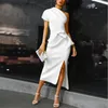 Womens Casual Dresses Bodycon One Shoulder Dress Ladies Party Evening Midi robe femme longuebandage dresses vestidos