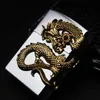 Ny ankomst Gold Dragon Oil Uppblåsbar Flame Lighter Wheel Torch Turbo Lighter Butane 1300C Cigarcigaretter Lättare5705284