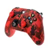 Camo siliconen beschermende huidkoffer wateroverdracht afdrukken camouflagedeksel voor Xbox One x S slanke controller beschermer