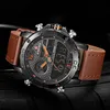 Mens Watches To Men Leather Sports Watches Men's Quartz LED Digital Clock Waterproof Military Wrist Watch