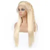 Ishow Straight 613 Blonde Color Human Hair Wigs Brazilian Body Wave 13 1 Transparent Lace Part Wig Peruvian Indian for Women All A314z