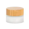 Vaso per crema New Fashion 30g 50g con coperchio in bambù. Bottiglie per imballaggio cosmetico con coperchio in legno spedizione veloce LX7246