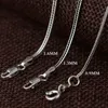 BALMORA Real 925 Sterling Silver Foxtail Chains Chokers Long Necklaces for Women Men for Pendant Jewelry 16-32 Inches262z