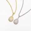 Luxe Diamant Pendentif Colliers Design De Mode Plein Strass Colliers Femmes D'or Argent Rose Fine Bijoux Amant Cadeau