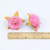 Decorazioni natalizie da 5 cm di rose di seta per il matrimonio per matrimoni fai -da -te scrapbooking flowers piante artificiali fiori di plastica finti panorami1278z