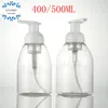 400 ML/500 ML Transparente Schaum Pumpflasche, Leere Kosmetikbehälter, Unterabfüllung (20 Teil/los)