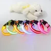 Collari per cani Guinzagli LED di sicurezza Collare per animali domestici illuminato ricaricabile USB Collare luminoso lampeggiante in nylon regolabile Cucciolo Forniture anti-smarrimento