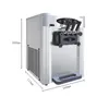 Commercial Ice Cream Machine Desktop Soft Ice Cream Making Machine for Amusement Parks Snack Shops School Stores