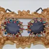 Baroque Sunglasses Women Summer Flower Retro Sunglasses Cat Eye Glasses For Ladies Brand Designer Oversize sungasses
