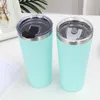 30 Unzen Edelstahl Tumblers Vacuum Gerade Cups Taper Cup Bier Kaffeetasse Weingläser mit Deckel aus Metall Wasserflasche GGA2704 Isolierte