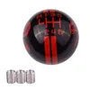 Engrenagem 6 velocidades bola redonda tipo r s shifter para mustang shelby gt 500 cobra manual botão de mudança de marcha seletor de acabamento vermelho branco preto bla4674806