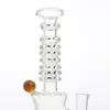 8 Inch Glass Dab Rig Bong Hookahs Water Pipes with 14mm Female Downstem Thick Bottom Triangle Beaker Bongs Glass Bowl Smoking Pipe