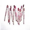 Menow 12pcs مجموعة محترفة Lip Lip Lip Pencil مقاومة للماء الشفة الخشبية محيط القلم Matte Lip Lip Tattoo Pen P124