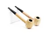 Hand Wood Smoking Pipe Tobacco Wooden Cigarette Herbal Filter Tips Pipes Handmade 153mm length Accessories Tools Oil Rigs