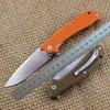 Special Offer 3 Handles Color Flipper Folding Knife D2 Drop Point Blade G10 Handle Ball Bearing Tactical Knives