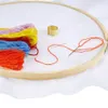 10 sztuk 3 Rozmiary Haft Hoop Set Bamboo Circle Cross Stitch Hoop Ring (4,2 cala, 6,2 cala, 8 cal)