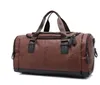 Toppkvalitet Casual Travel Duffel Bag Pu Leather Men Handväskor stora stora kapacitetsresor Black Mens Messenger Bag Tote308V