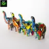4.9 inch Silicone Rig Elephant with water tranfering printing Hand Pipe Hookah Bongs Oil Dab Rigs