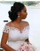 2020 Abiti da sposa sexy a sirena africana nigeriana con strascico staccabile Applique in pizzo pieno trasparente con spalle scoperte Abiti da sposa6585406