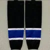 New Kids Youth Men White Ice Hockey Black Training 100% Polyester Practice Socks Bästa kvalitet