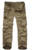 Mens Autumn Pants Midweight Cargo Pants Casual Fleece Pockets Fur Trouser Plus Size 38 40 Fashion Loose Baggy Joger Worker Male