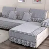 Waterdichte gewatteerde sofa covers kant geborduurde sofa rok geschikt voor woonkamer decoratie een verscheidenheid aan stijlen