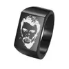 Anello in acciaio inossidabile inciso con stella francese ROCK Star Johnny Hallyday Po per fan Anello anniversario regalo per uomo SL1018059936