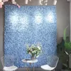 Ny ankomst 240x240cm Upscale Hydrangea Flower Wall Set med Stand DIY Bröllop Bakgrund Dekorationer Gratis Leverans