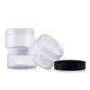 150pcs/lot 100g Empty PET Bottle With PP Cap, 100ml Transparent Plastic Container Cream Jar Wholesale LX2076