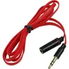 90cm 3.5mm Man till Kvinna M / F Plug Jack Headphone Connector Audio Extension Cable (röd)