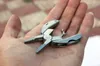 Taşınabilir Fonksiyonlu Katlama Pense Paslanmaz Çelik Katlanır Bıçak Anahtarlık Tornavida Kamp Survival EDC Araçları Setleri Seyahat