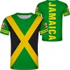 JAMAICA T SHIRT DIY Custom Made Name Number Jam T-Shirt Nation Flag JM JAMAICAN COUNTY COLLEGE PRINT PO LOGO 0 KLÄDER274W