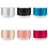 Mini altavoces portátiles A10 Altavoz Bluetooth Manos libres inalámbrico con ranura para tarjeta FM TF Reproductor de audio LED para teléfono MP3 Tablet PC en Box6colors