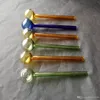 Zubehör für Farbbrenner-Glasbongs, bunte Mini-Mehrfarben-Handpfeifen aus Glas, beste Löffelglaspfeife