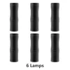 6 stücke 12V IP65 wasserdichte LED-Wandlampe 3W LED-Aluminium-Wand-Licht-Schiene-Projekt Runde LED-Wandlampe Innenhof-Leuchten